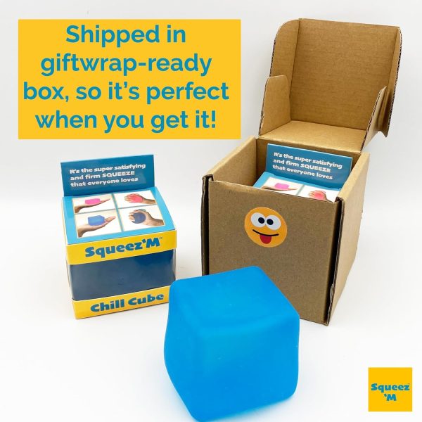 Squishy Sensory Squeeze Toy - Stress Fidget Cube for Kids and Adults, Relief from Anxiety While improving Focus and Concentration - Image 4