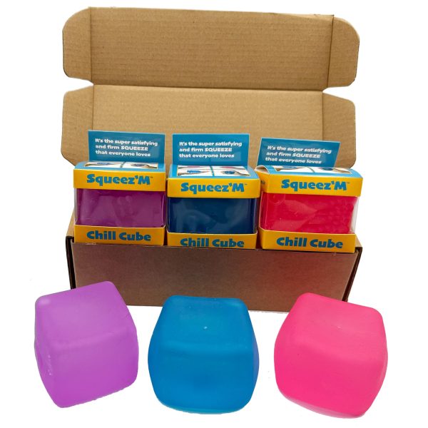 Premium Squeez'M Chill Cubes – Blue & Purple Fidget Sensory Toys for Stress Relief – Soft & Durable for Kids & Adults – Safe, Gift-Ready, and Perfect for Travel - Image 10
