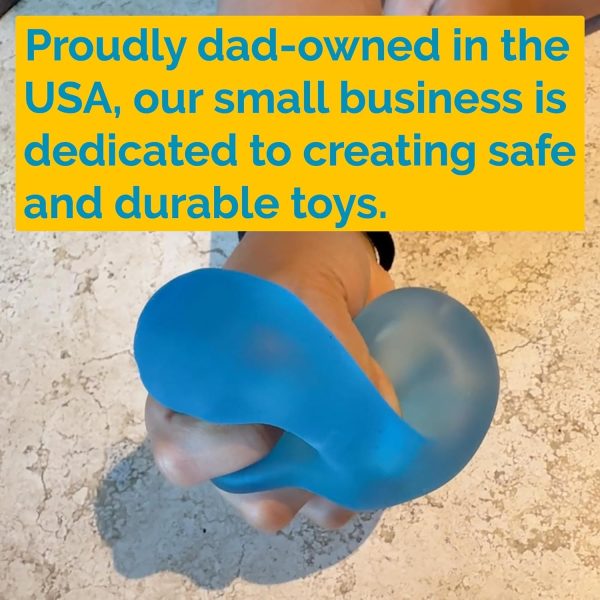 Squishy Sensory Squeeze Toy - Stress Fidget Cube for Kids and Adults, Relief from Anxiety While Improving Focus and Concentration - Image 7