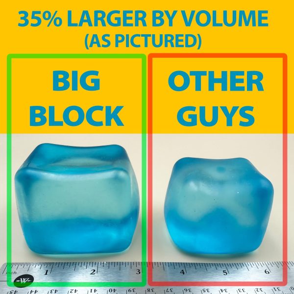 Premium Big Block Squeez'M Cube – 35% Larger Squishy Toy for Kids & Adults– Giftable for Unique Holiday, Birthday & Office Gift – Focus & Fun – US Brand & Instant Replace Policy, 3+ - Image 2