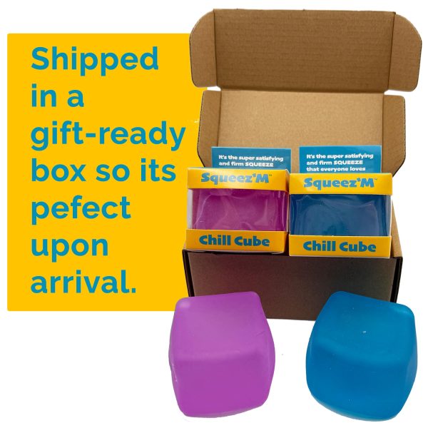 Premium Squeez'M Chill Cubes – Blue & Purple Fidget Sensory Toys for Stress Relief – Soft & Durable for Kids & Adults – Safe, Gift-Ready, and Perfect for Travel - Image 18