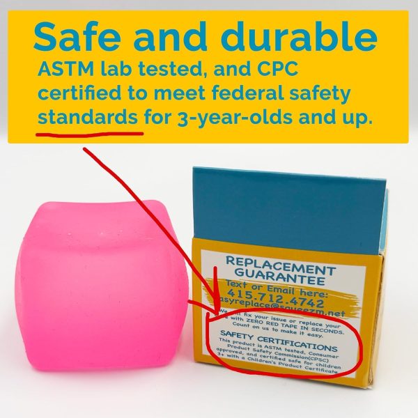 Squishy Sensory Squeeze Toy - Stress Fidget Cube for Kids and Adults, Relief from Anxiety While Improving Focus and Concentration - Image 10