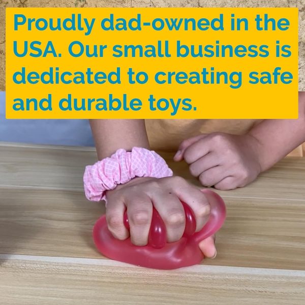 Squishy Sensory Squeeze Toy - Stress Fidget Cube for Kids and Adults, Relief from Anxiety While Improving Focus and Concentration - Image 13