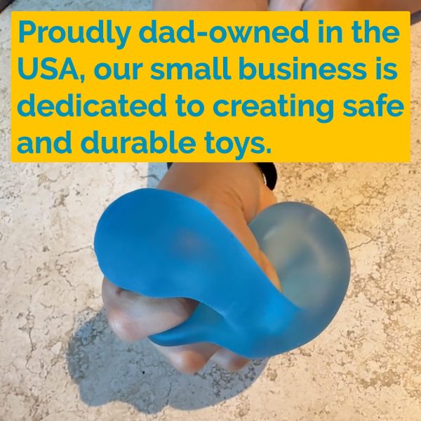 Premium Squeez'M Sensory Stress Relief Toy for Kids and Adults – Safe Fidget Toy for Autism, ADHD, Anxiety – Squishy, Durable, ASTM Certified, Ages 3+ - Image 7