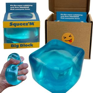 Original Big Block Premium Stress Cube – Jumbo Squishy Sensory Fidget Toy for Kids & Adults